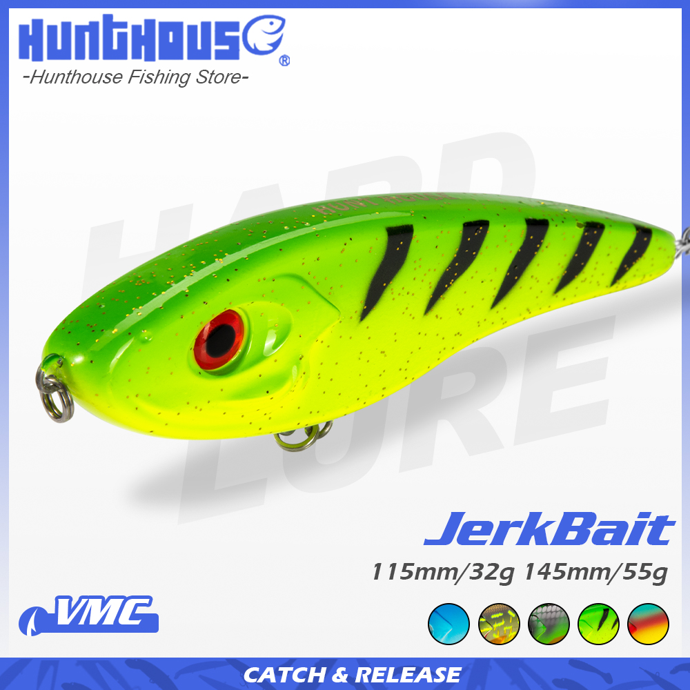 Fishing Lure Swimbait - Umpan Pancing Hunthouse Jerkbait Musky Buster